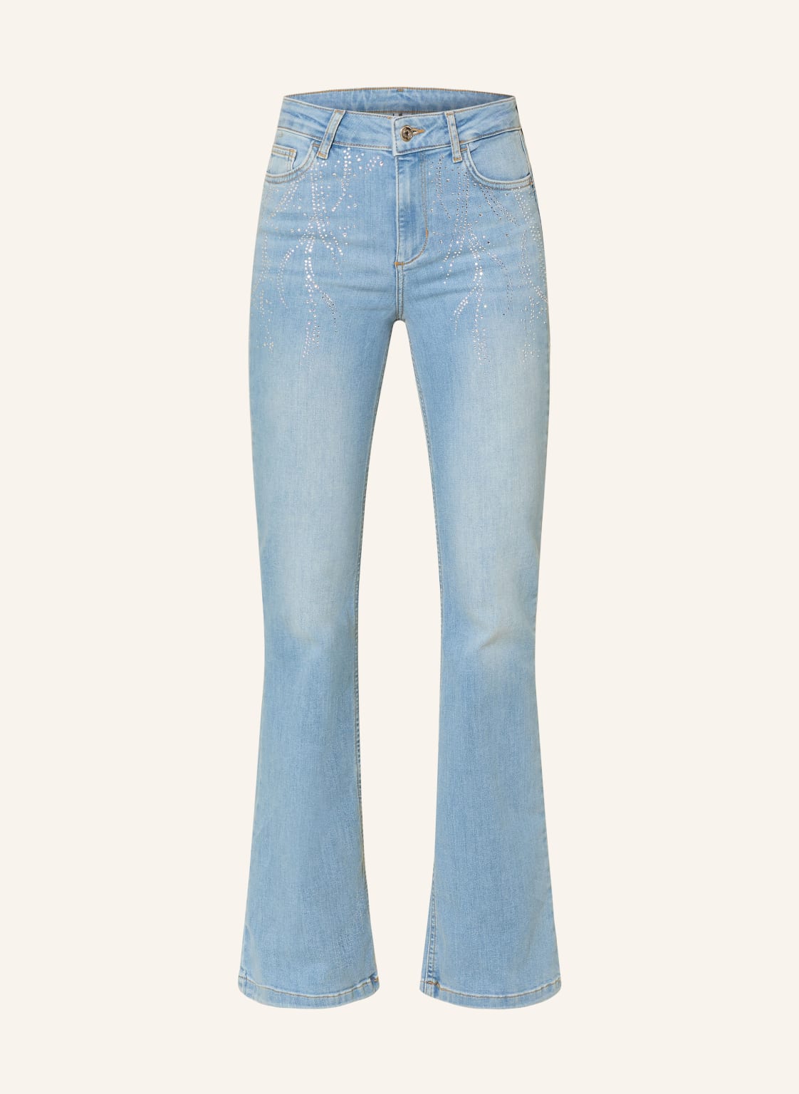 Liu Jo Flared Jeans Beat Mit Schmucksteinen blau von LIU JO