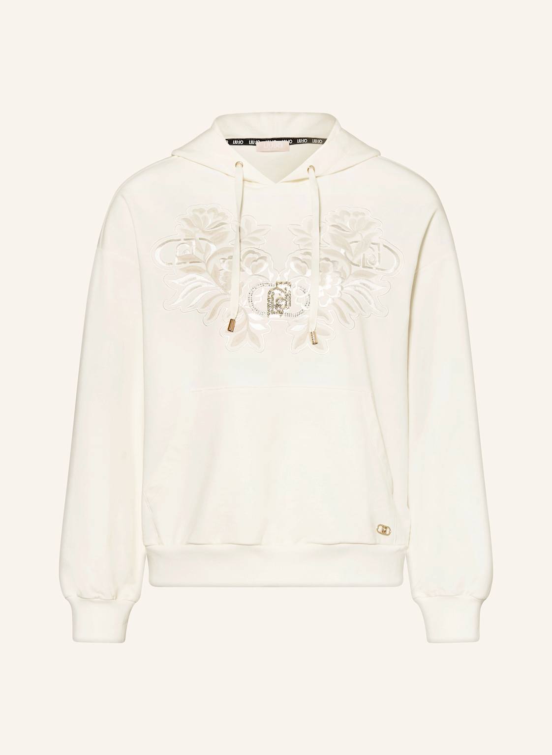 Liu Jo Hoodie Mit Schmucksteinen weiss Liu Jo Hoodie Mit Schmucksteinen weiss von LIU JO