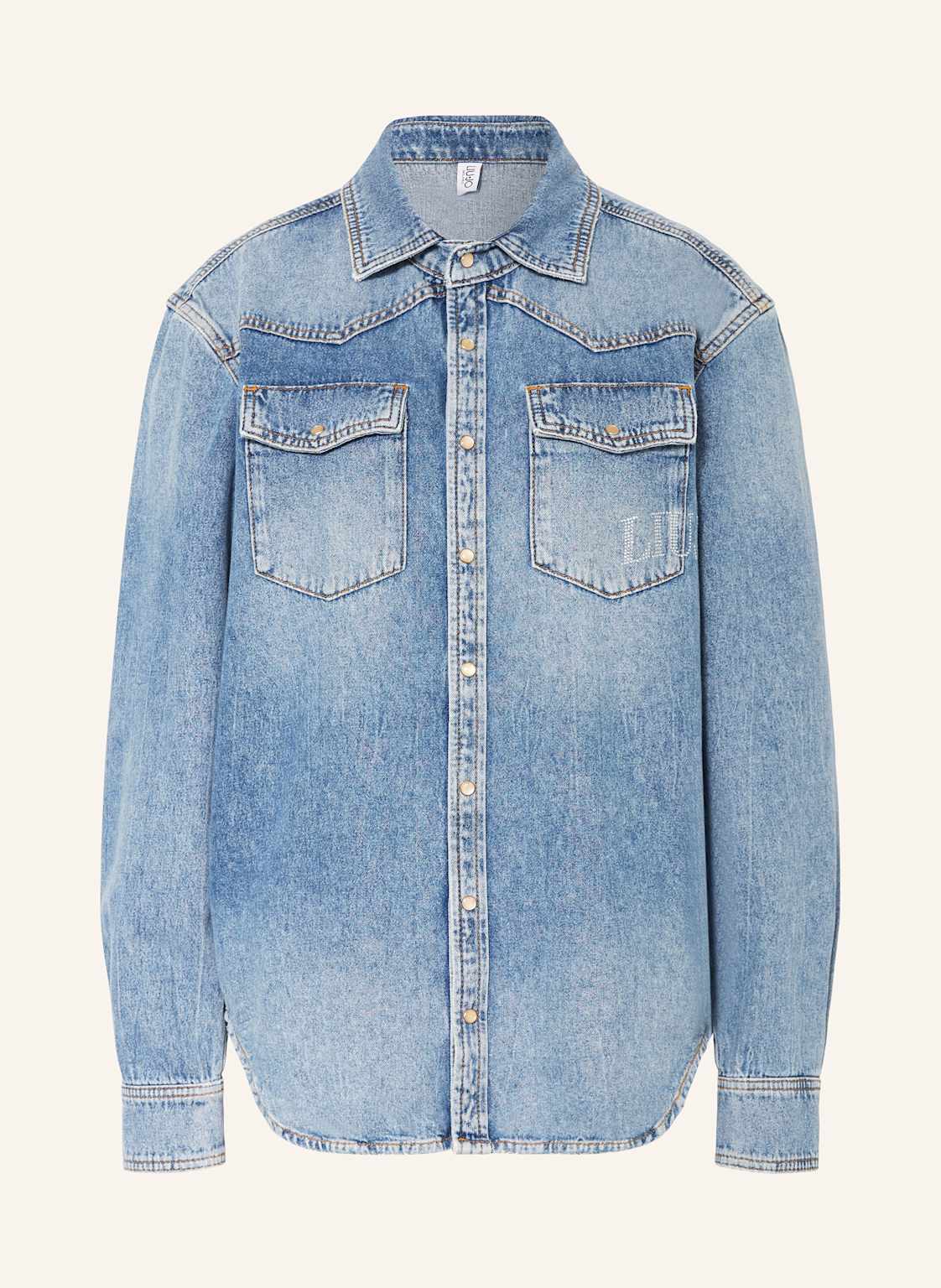 Liu Jo Jeansbluse Mit Schmucksteinen blau Liu Jo Jeansbluse Mit Schmucksteinen blau von LIU JO