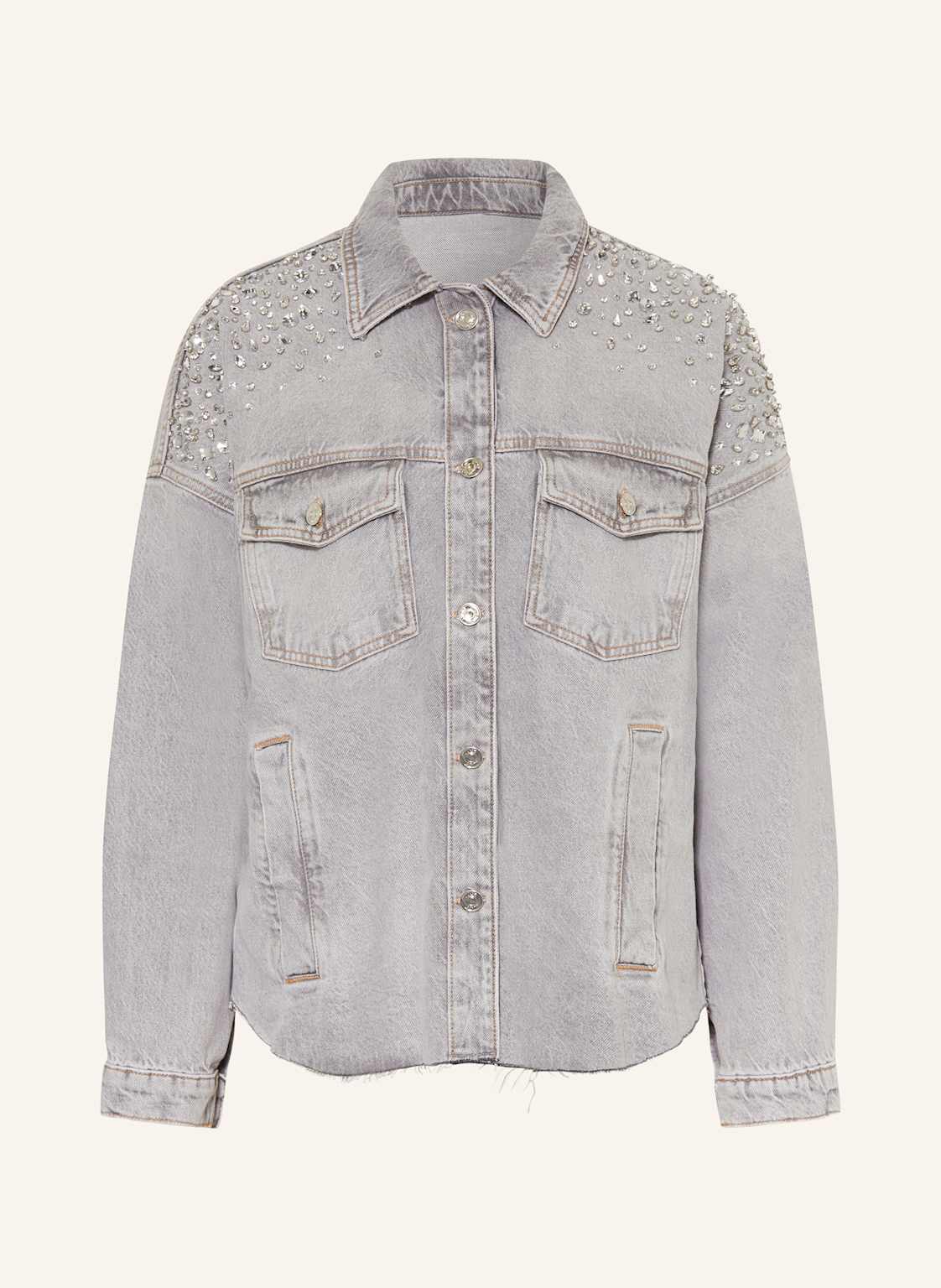 Liu Jo Jeansjacke Mit Schmucksteinen grau von LIU JO