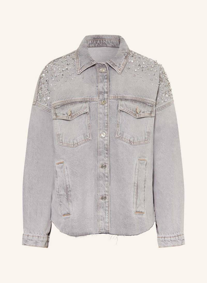 Liu Jo Jeansjacke Mit Schmucksteinen grau von LIU JO