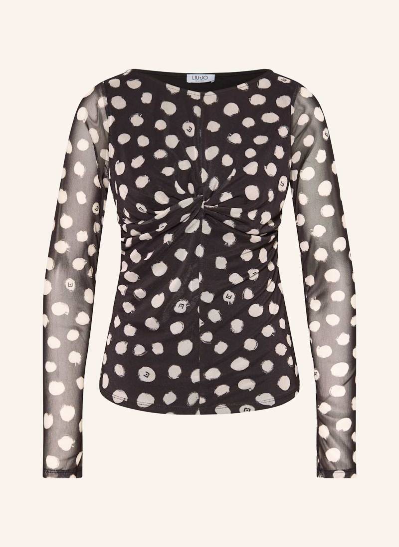 Liu Jo Longsleeve Aus Mesh schwarz von LIU JO