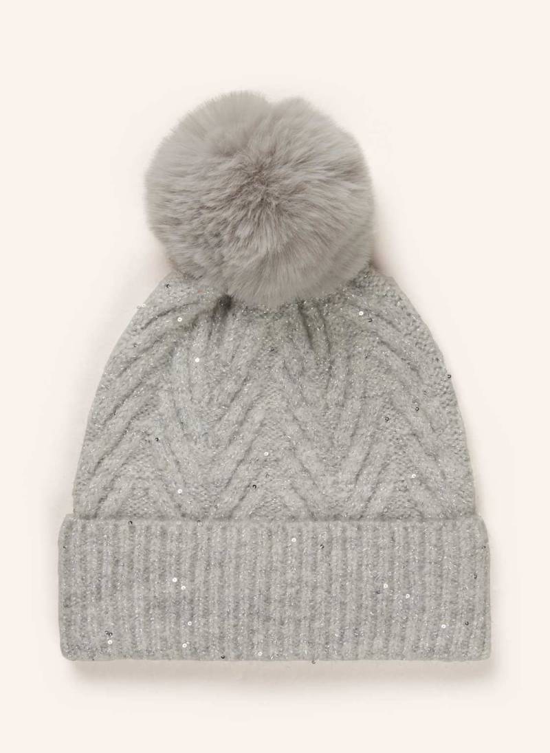 Liu Jo Mütze Mit Kunstpelz grau von LIU JO