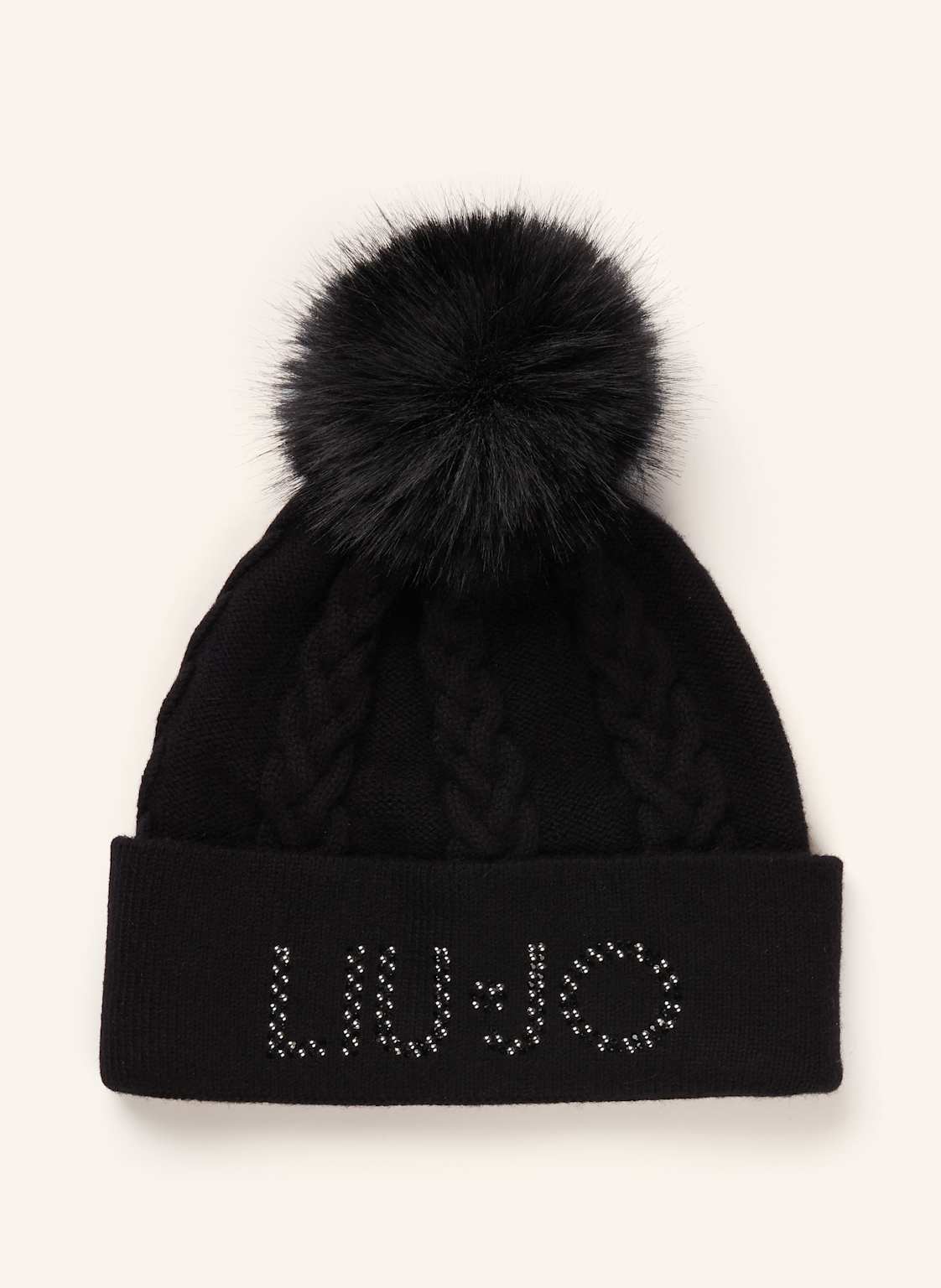 Liu Jo Mütze Mit Schmucksteinen schwarz von LIU JO