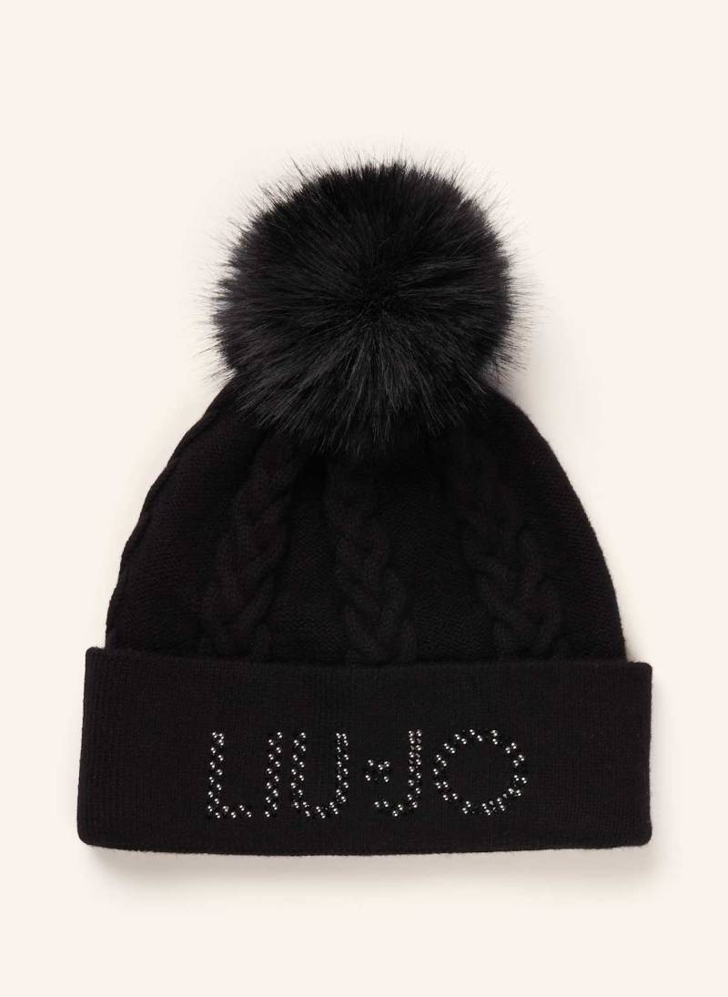 Liu Jo Mütze Mit Schmucksteinen schwarz von LIU JO