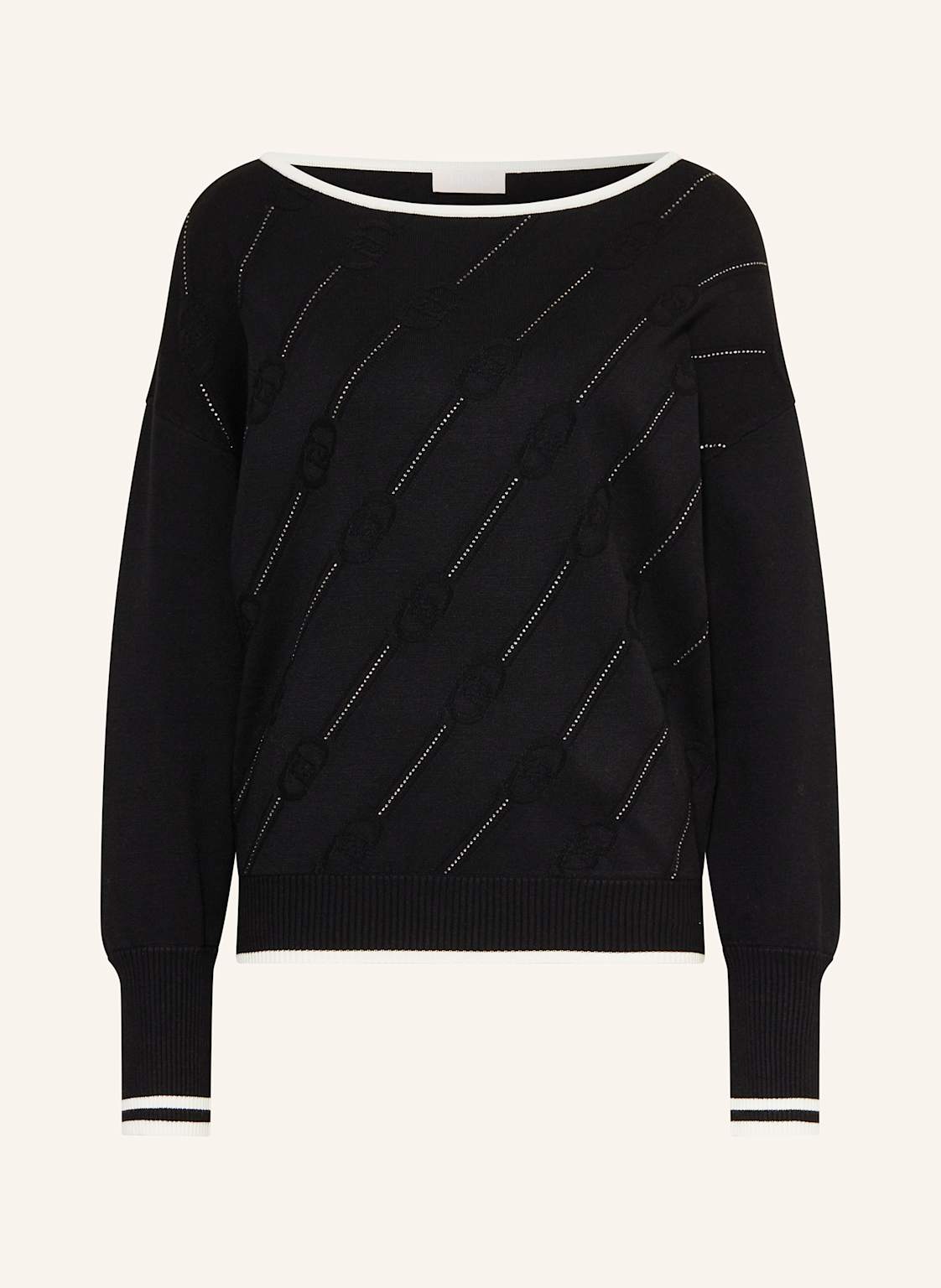 Liu Jo Pullover Mit Schmucksteinen schwarz Liu Jo Pullover Mit Schmucksteinen schwarz von LIU JO