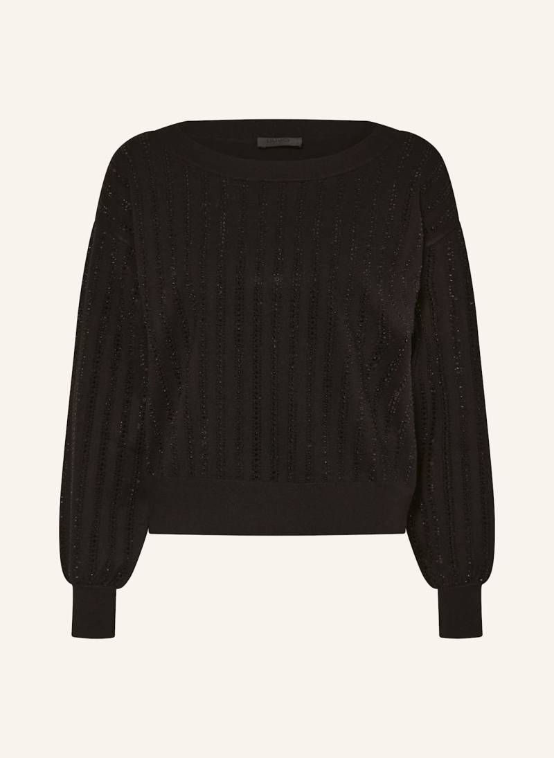 Liu Jo Pullover Mit Schmucksteinen schwarz Liu Jo Pullover Mit Schmucksteinen schwarz von LIU JO