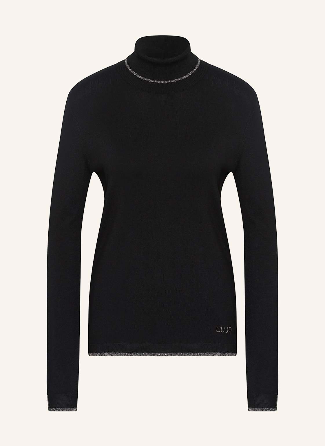 Liu Jo Rollkragenpullover Mit Glitzergarn schwarz von LIU JO