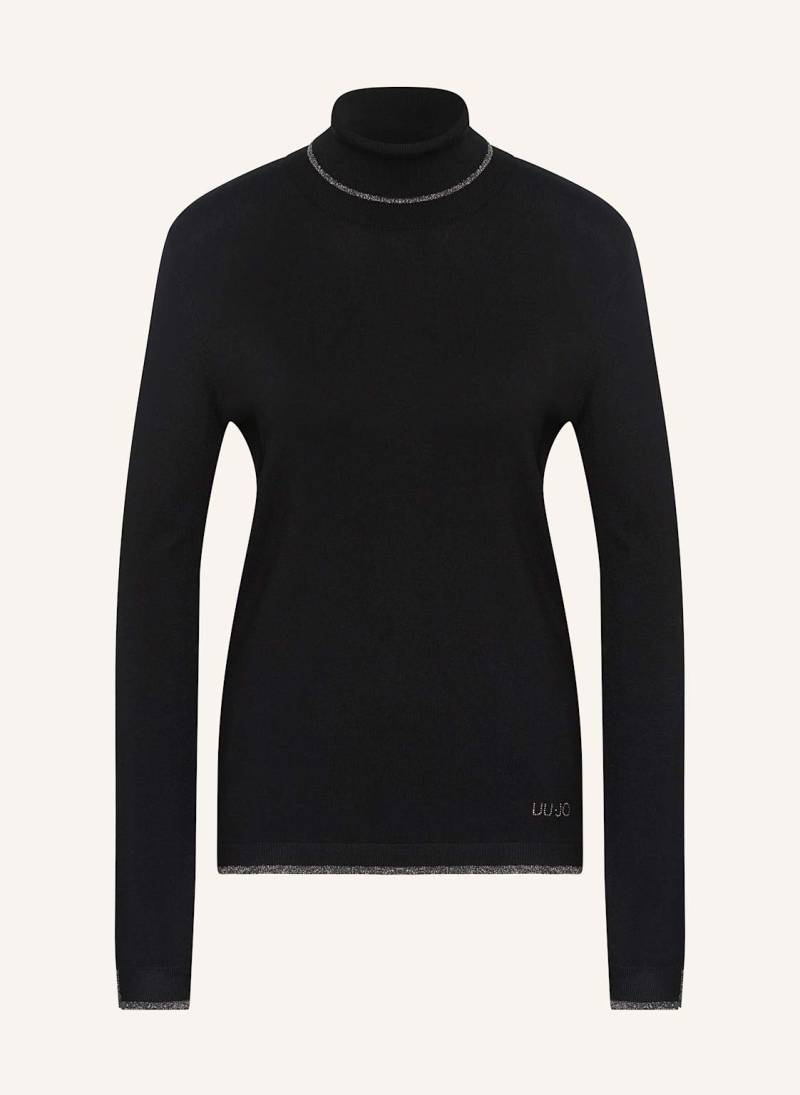 Liu Jo Rollkragenpullover Mit Glitzergarn schwarz von LIU JO