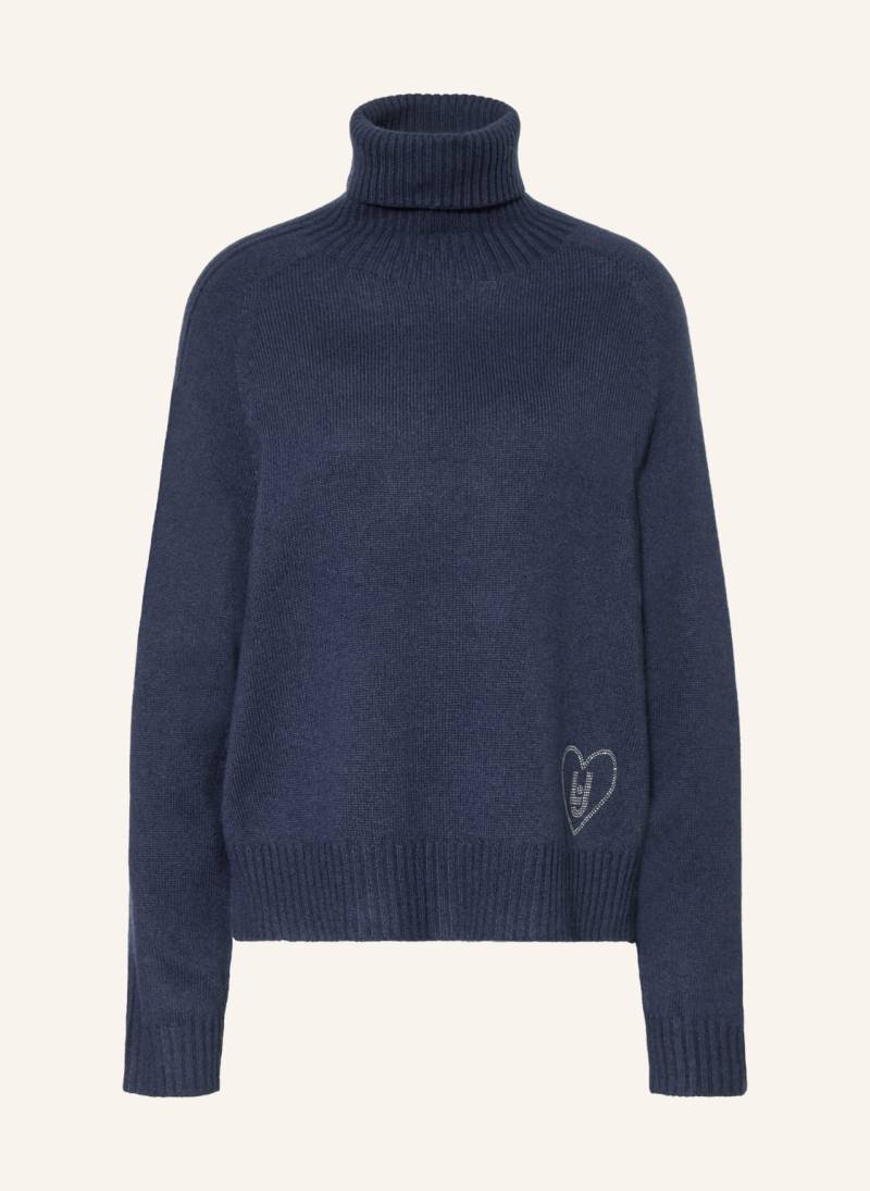 Liu Jo Rollkragenpullover Mit Schmucksteinen blau von LIU JO
