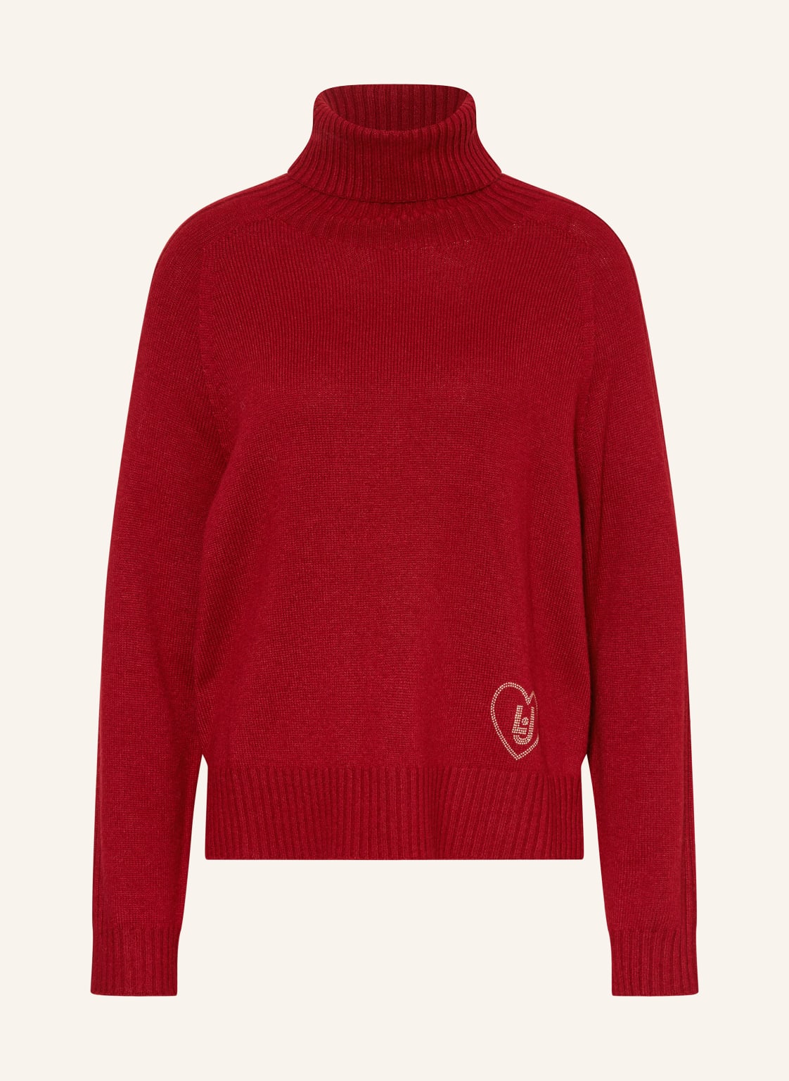 Liu Jo Rollkragenpullover Mit Schmucksteinen rot von LIU JO