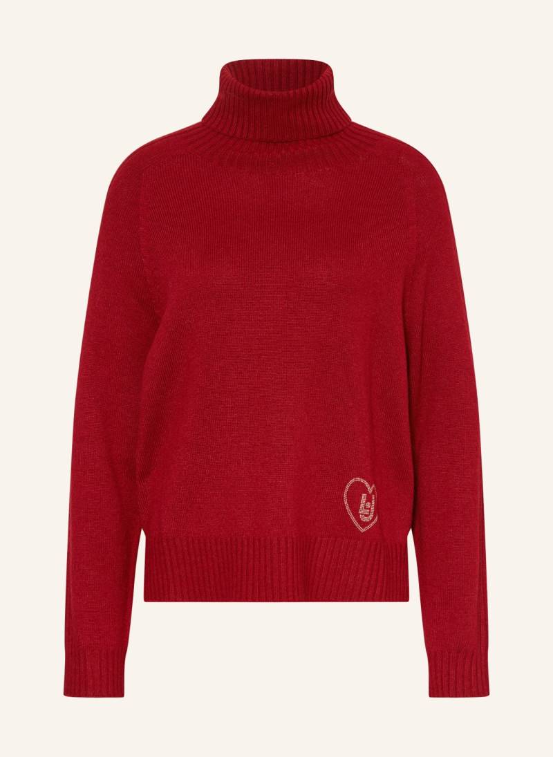 Liu Jo Rollkragenpullover Mit Schmucksteinen rot von LIU JO