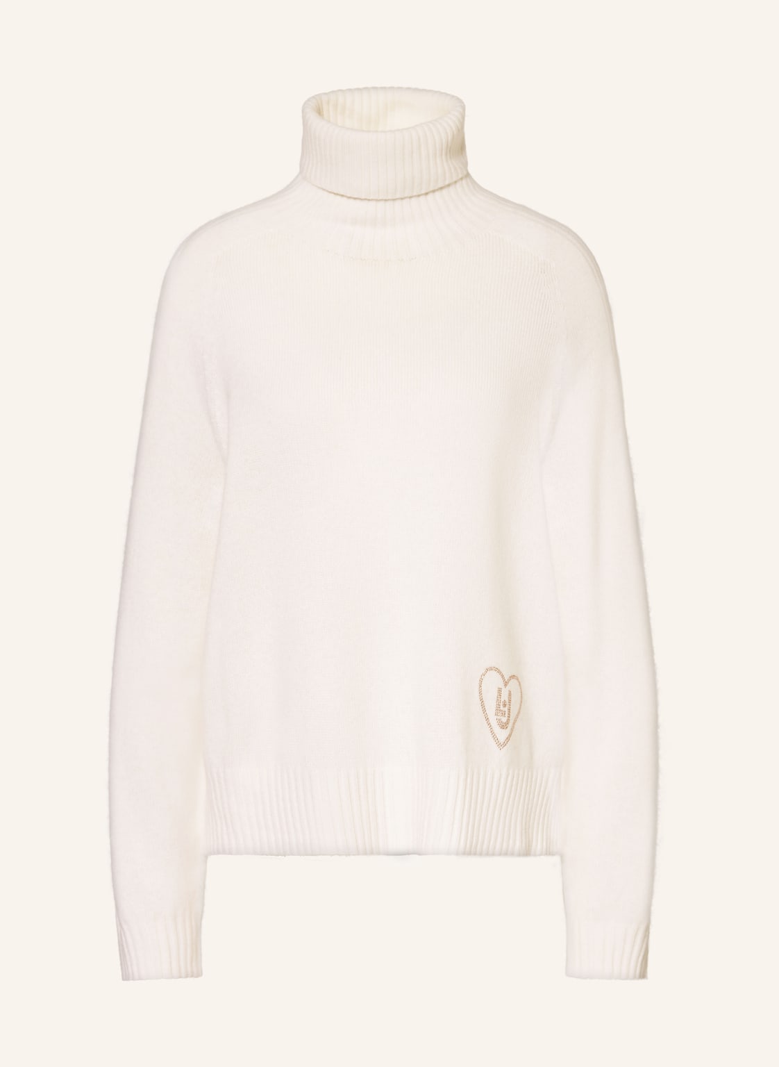 Liu Jo Rollkragenpullover Mit Schmucksteinen weiss von LIU JO