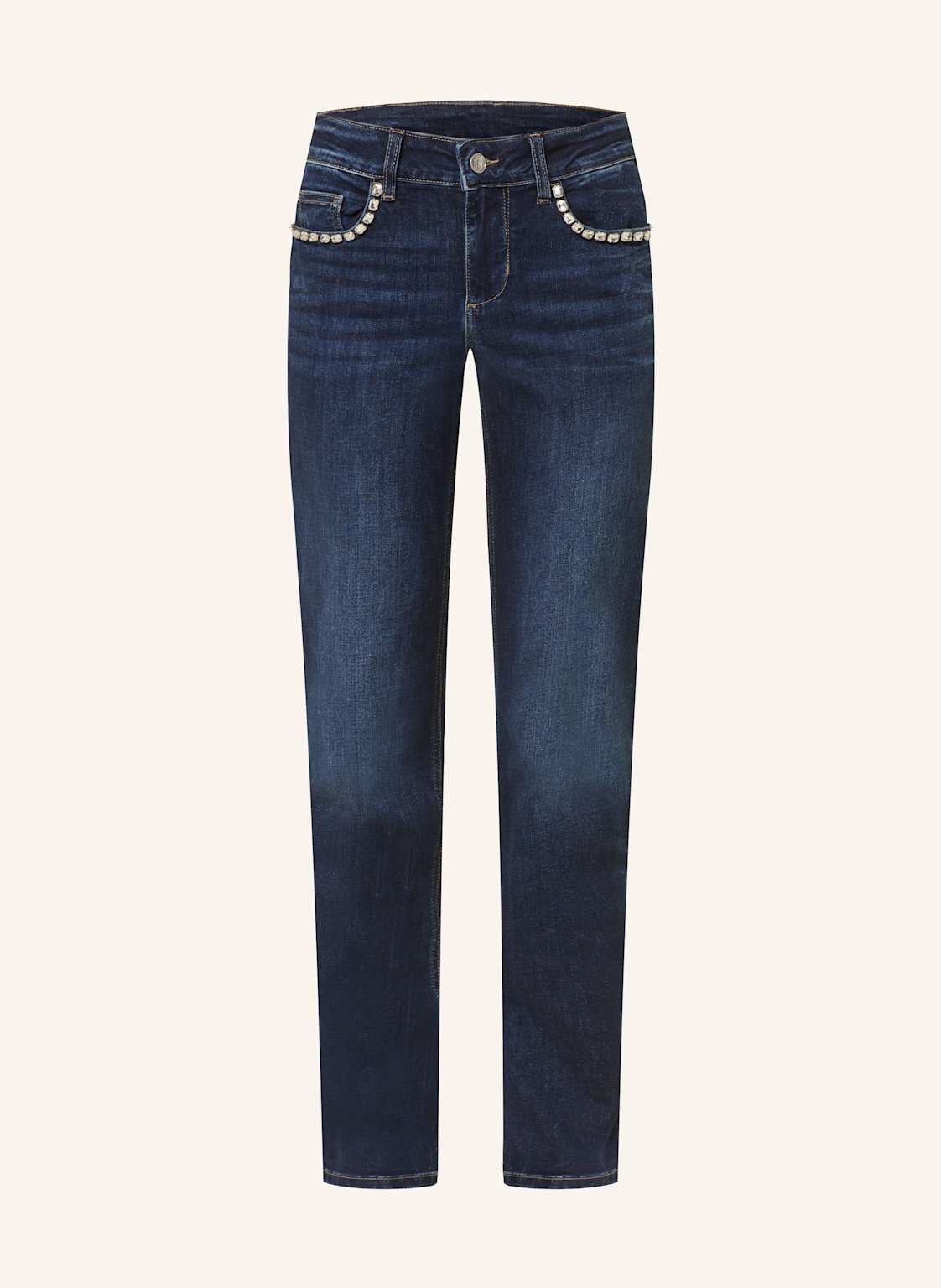 Liu Jo Straight Jeans Mit Schmucksteinen blau von LIU JO