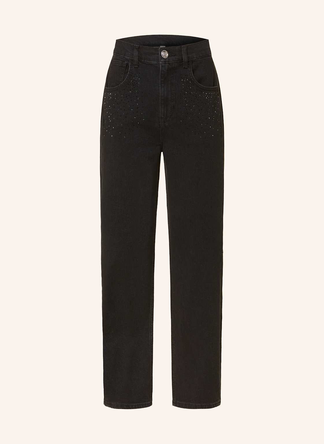 Liu Jo Straight Jeans Mit Schmucksteinen schwarz Liu Jo Straight Jeans Mit Schmucksteinen schwarz von LIU JO