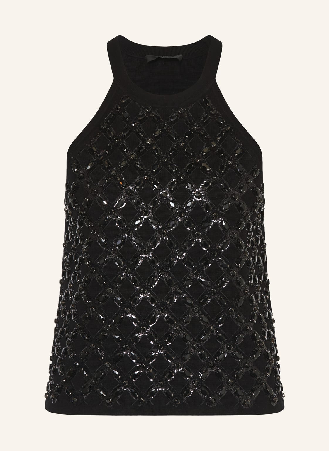 Liu Jo Stricktop Mit Schmucksteinen schwarz von LIU JO