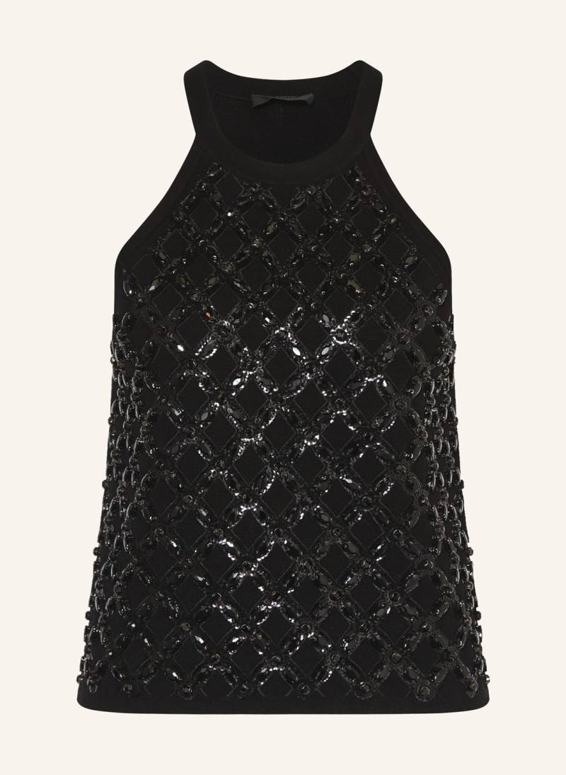 Liu Jo Stricktop Mit Schmucksteinen schwarz von LIU JO