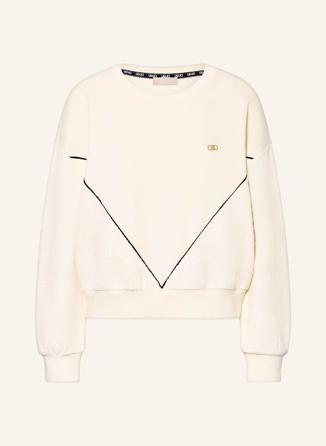 Liu Jo Sweatshirt Mit Glitzergarn weiss von LIU JO