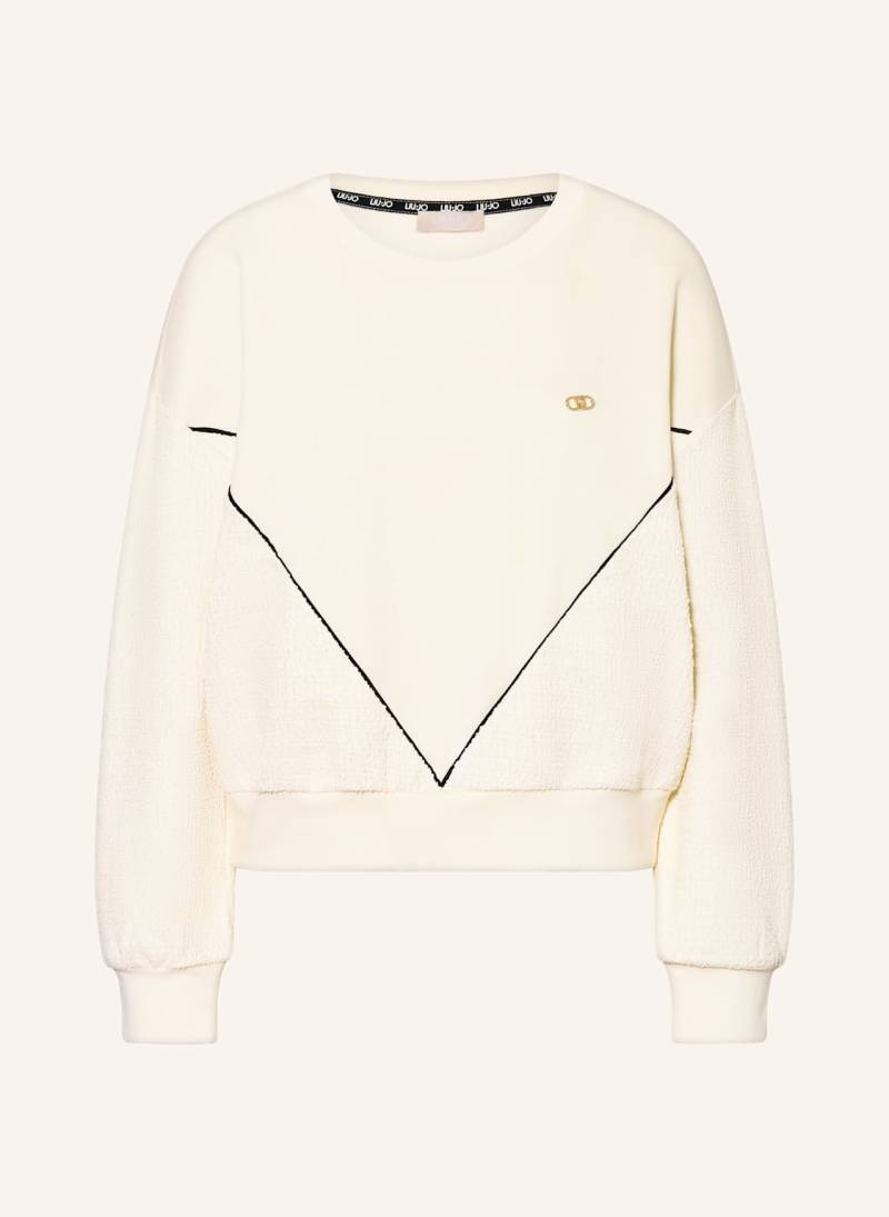 Liu Jo Sweatshirt Mit Glitzergarn weiss Liu Jo Sweatshirt Mit Glitzergarn weiss von LIU JO