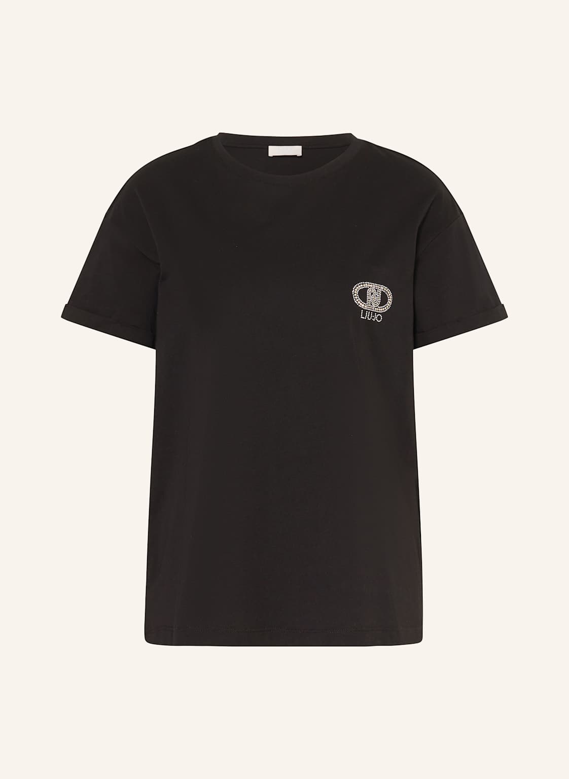 Liu Jo T-Shirt Mit Schmucksteinen schwarz Liu Jo T-Shirt Mit Schmucksteinen schwarz von LIU JO