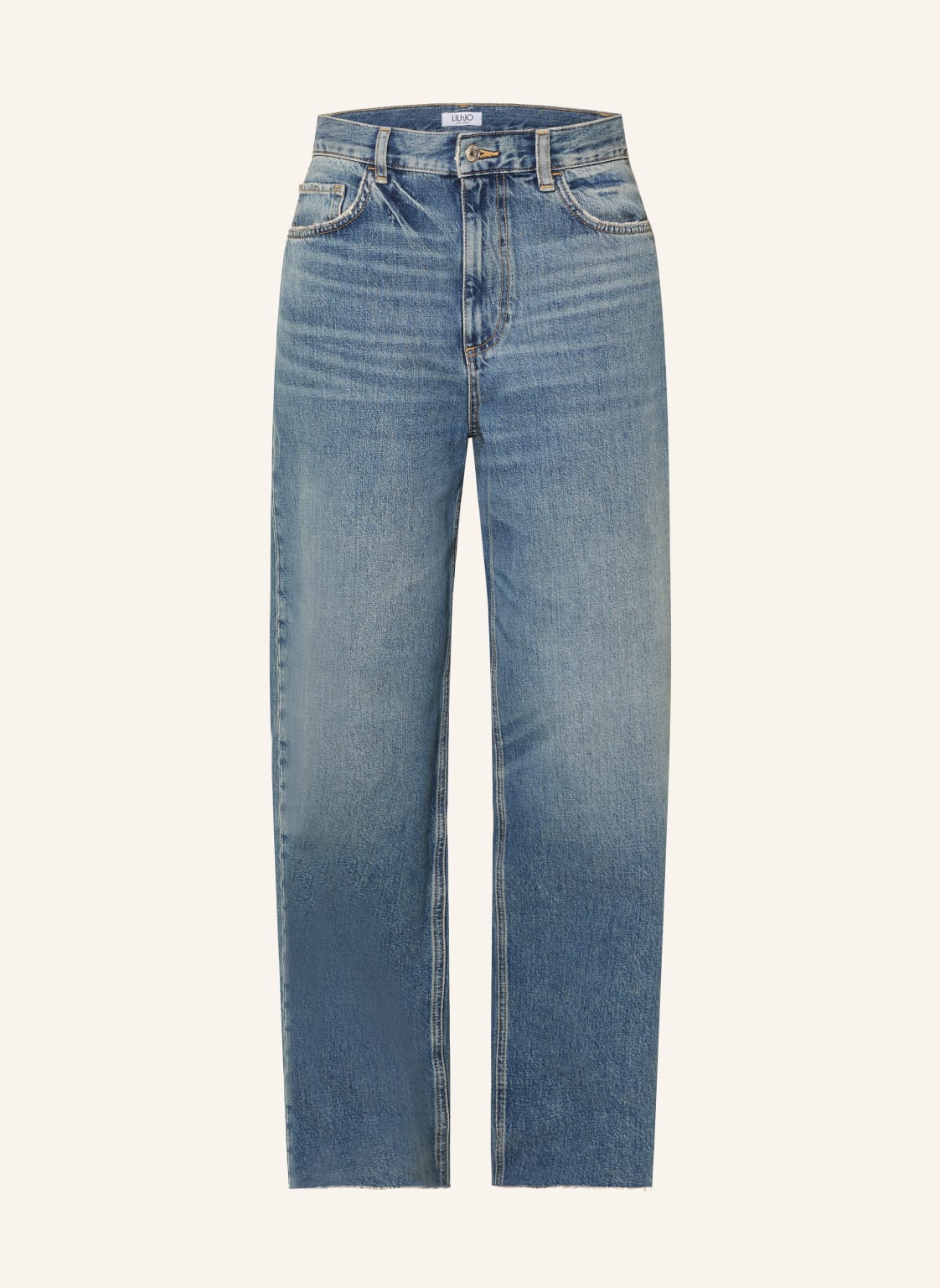 Liu Jo Wide Leg Jeans Mit Schmucksteinen blau von LIU JO