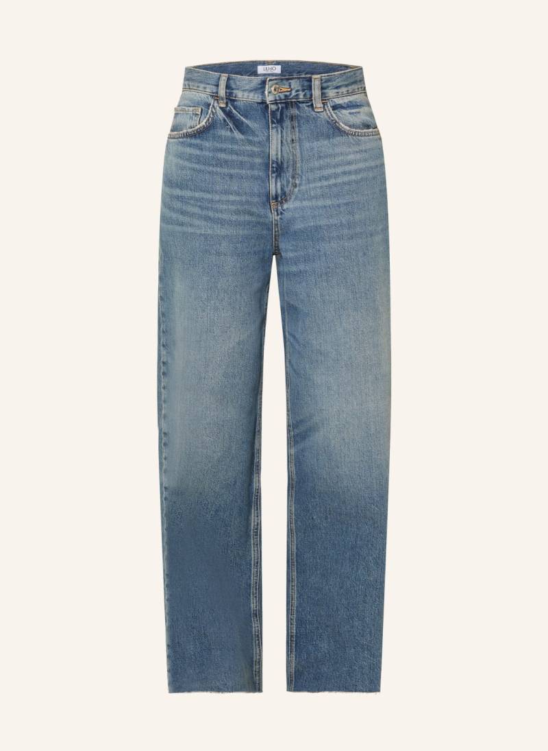 Liu Jo Wide Leg Jeans Mit Schmucksteinen blau von LIU JO