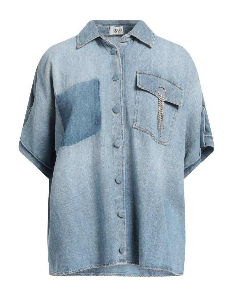 LIU •JO Jeanshemd Damen Blau von LIU •JO