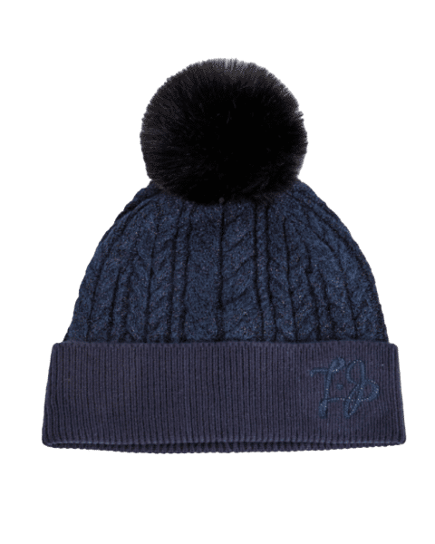 LIU.JO - LIU.JO Beanie-Bommel-Mütze, Lurex-Schwarz von LIU.JO