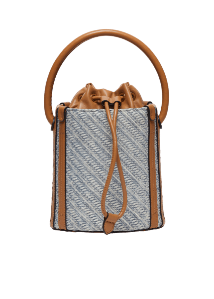 LIU.JO - LIU.JO Bucket Bag, Beuteltasche, Umhängetasche, Hellblau-Cognac von LIU.JO