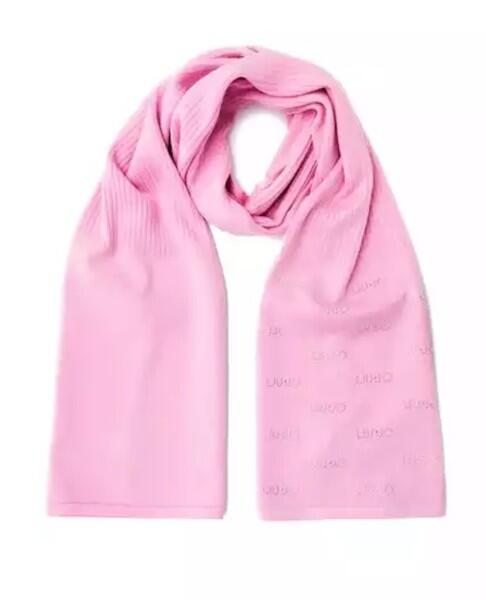 LIU.JO - LIU.JO Schal, Strass-Logo, Rosa von LIU.JO