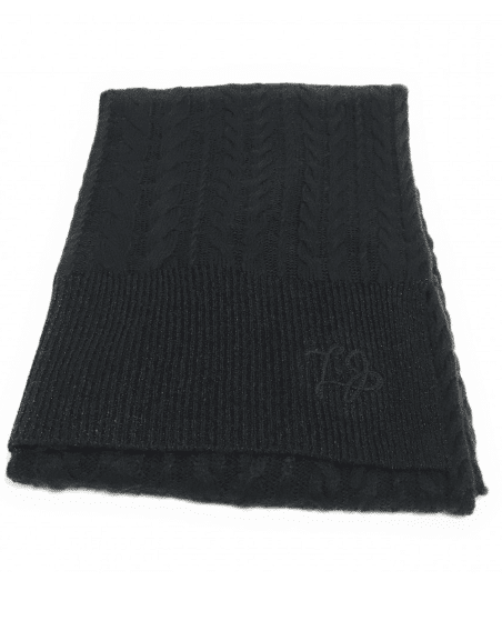 LIU.JO - LIU.JO Schal, Zopfmuster, Schwarz-Lurex von LIU.JO