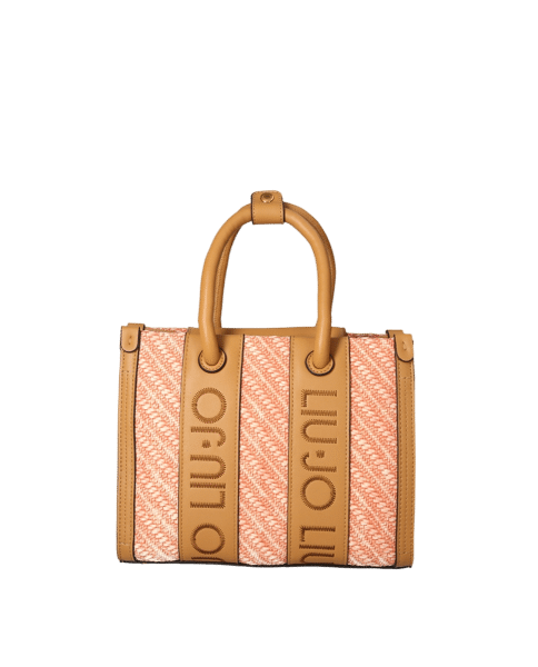 LIU.JO - LIU.JO Small Tote Tasche, Handtasche, Umhängetasche, Koralle-Cognac von LIU.JO