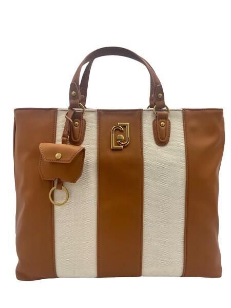 LIU.JO - LIU.JO Tote Bag Handtasche, Canvas-Rehbraun von LIU.JO