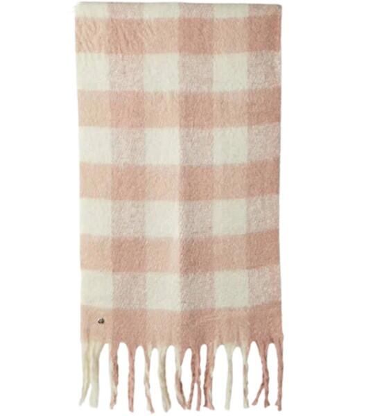 LIU.JO - LIU.JO XL-Schal, Karo Altrosa-Weiß von LIU.JO