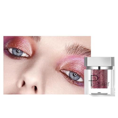 Einfarbiges Lidschatten Puder Meerjungfrau Einfarbig Perlen Lidschatten Glitzer Make Up Kosmetik Schimmer Textmarker Make Up Für Gesicht von LIUASMUE