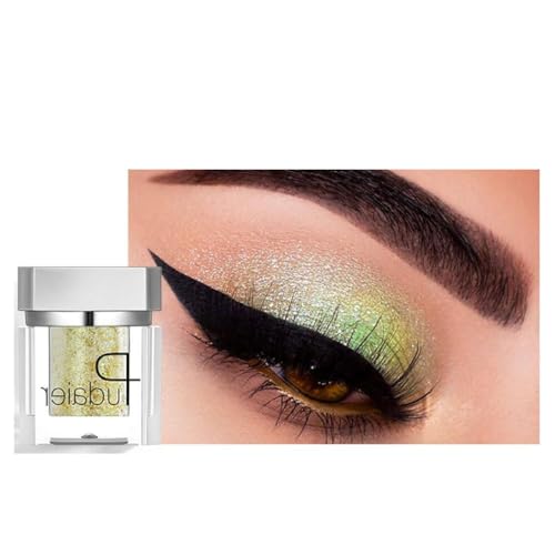 Einfarbiges Lidschatten Puder Meerjungfrau Einfarbig Perlen Lidschatten Glitzer Make Up Kosmetik Schimmer Textmarker Make Up Für Gesicht von LIUASMUE