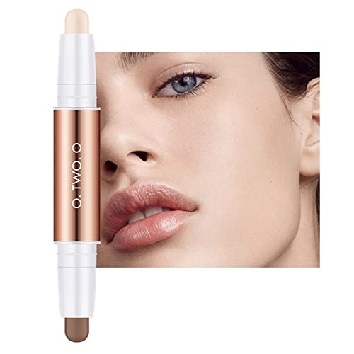 Highlighter Stick & Für Shaping Stick 2-in-1-Design Concealer Double End Kit Make Up Aufkleber Für Lidschatten von LIUASMUE