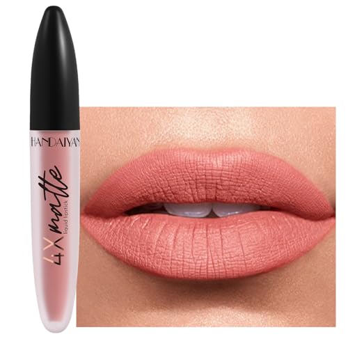 Mattflüssiger Lippenstift Pigmentierter Langlebiger Lipgloss Wasserfestes Lippen Make Up Geschenk Für Mädchen Und Frauen Lippenstift Für Den Täglichen Gebrauch von LIUASMUE