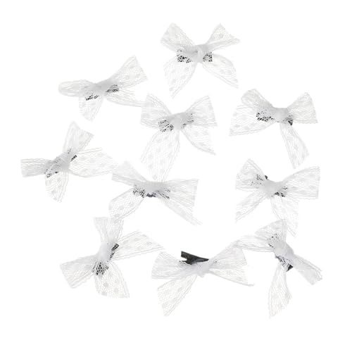 Süße Ballett Spitze Bogen Haarspange Faul Haarnadel Entenschnabel Haarspangen Haar Barrettes Frauen Seite Pony Haar Styling Werkzeug 10PCS von LIUASMUE