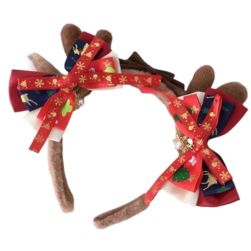 Zöpfe Schleife Haarspange Für Heiße Mädchen Weihnachts Elch Haarband/Weihnachten Teenager Mädchen Einkaufen Bär Handtasche Weihnachts Stirnbänder Für Erwachsene Weihnachts Stirnbänder von LIUASMUE