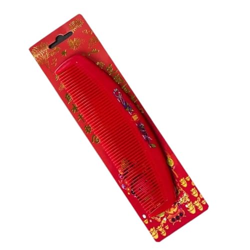 LIUCH Roter Haarkamm im chinesischen Stil, Brautschmuck, Hochzeit, festlicher Kamm, Haushaltsfriseur-Werkzeuge (1) von LIUCH