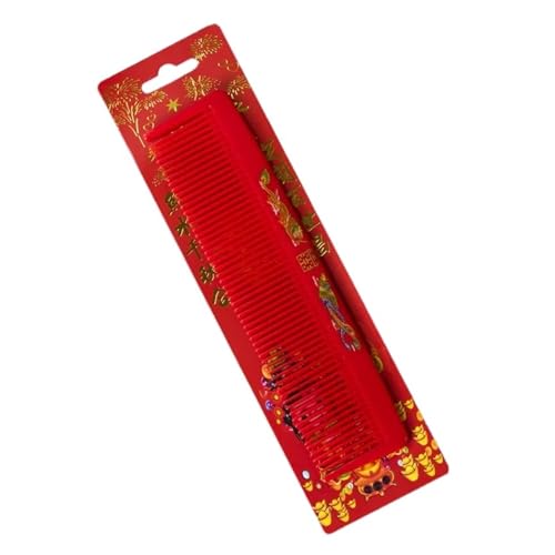 LIUCH Roter Haarkamm im chinesischen Stil, Brautschmuck, Hochzeit, festlicher Kamm, Haushaltsfriseur-Werkzeuge (2) von LIUCH