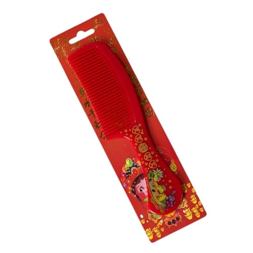 LIUCH Roter Haarkamm im chinesischen Stil, Brautschmuck, Hochzeit, festlicher Kamm, Haushaltsfriseur-Werkzeuge (8019) von LIUCH