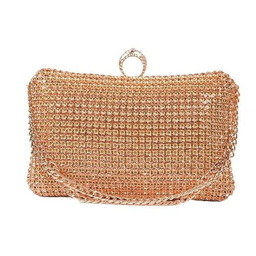 LIUCHUCHU Strass Handtasche Abendtaschen for Frauen Hochzeit Party Bankett Kupplung Geldbörse einfache Strass Tasche(Orange) von LIUCHUCHU