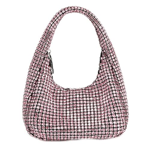 LIUCHUCHU Strass Handtasche Einkaufstasche Damen Strass Tasche Hochzeit Geldbörse for Party Proms(Pink) von LIUCHUCHU
