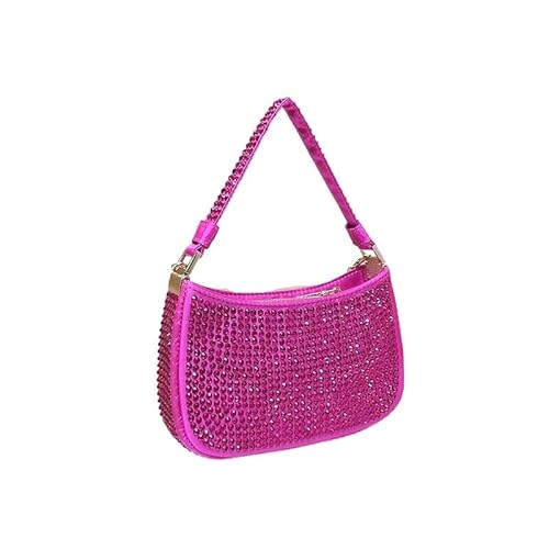 LIUCHUCHU Strass Handtasche Modische Geldbörsen for Damen, Handtaschen, vielseitige Abend-Clutch, Party, elegante Strass-Tasche(Red) von LIUCHUCHU