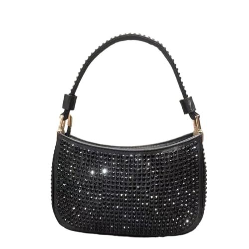 LIUCHUCHU Strass Handtasche Modische Geldbörsen for Damen, vielseitige Abend-Clutch, Party, elegante Strass-Tasche(Noir) von LIUCHUCHU
