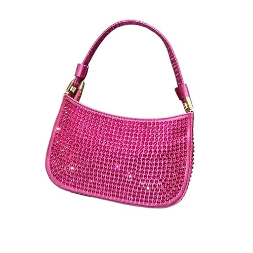 LIUCHUCHU Strass Handtasche Modische Geldbörsen for Damen, vielseitige Abend-Clutch, Party, elegante Strass-Tasche(Red) von LIUCHUCHU