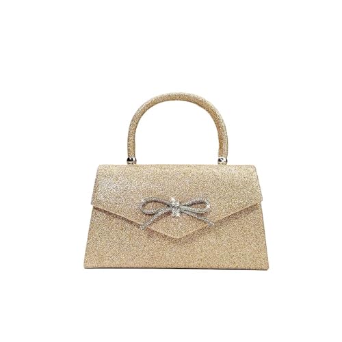 LIUCHUCHU Strass Handtasche Strass Tasche Clutch Handtasche Elegante Damen Bankett Abendtasche(Gold) von LIUCHUCHU