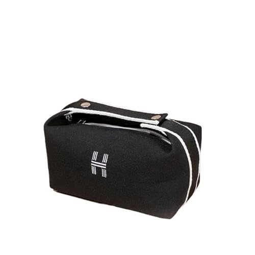 Makeup Bag Einfache wasserdichte Canvas Make-up Tasche Mode Kosmetiktasche for Frauen Organizer Kulturbeutel Reise Kosmetiktaschen(A4) von LIUCHUCHU